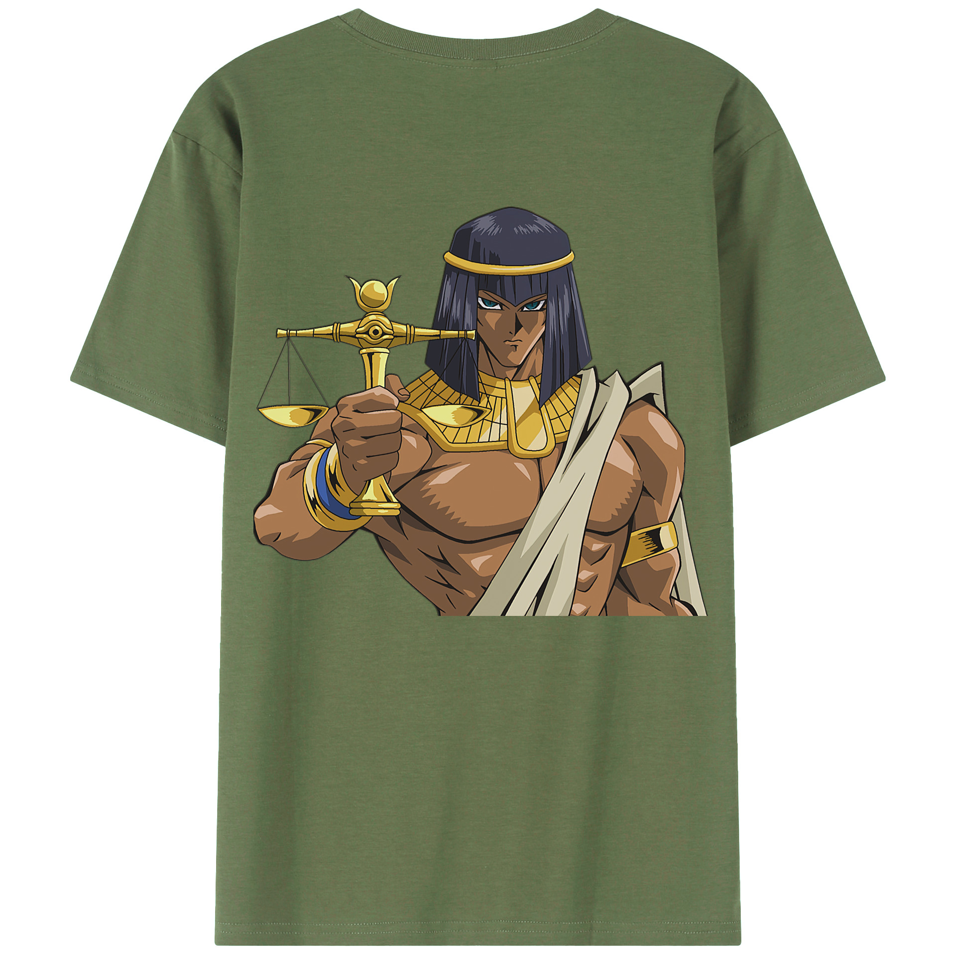 （画像用） 遊☆戯☆王 Yu-Gi-Oh! 綿100％ メンズ半袖Tシャツ（バックプリント） 通気性